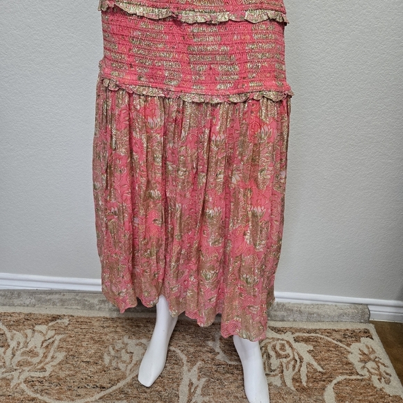 Hemant & Nandita Roop Pink Maxi Dress Size XL - Picture 9 of 14